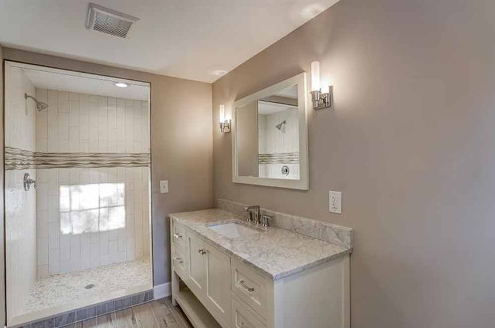 Renovated Full Bath with Walk-in Shower